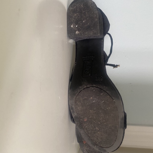 Black Velvet Heels - Picture 3 of 3